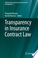 Transparency in Insurance Contract Law  /