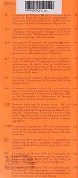 Recueil des conventions (1951-1996) = Collection of conventions (1951-1996) /