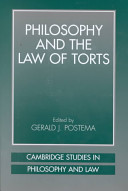 Philosophy and the law of torts /