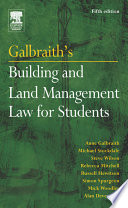 Galbraith's building and land management law for students /