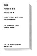 The Right to privacy /