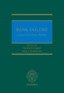 Bank failure : lessons from Lehman Brothers /