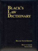 Black's law dictionary /