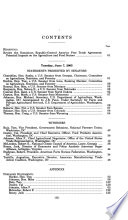 Review the Dominican Republic-Central America Free Trade Agreement : potential impacts on the agriculture and food sectors : hearing before the Committee on Agriculture, Nutrition, and Forestry, United States Senate, One Hundred Ninth Congress, first session, June 7, 2005.