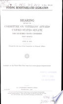 Pending benefits-related legislation : hearing before the Committee on Veterans' Affairs, United States Senate, One Hundred Ninth Congress, first session, June 23, 2005.