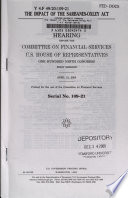 The impact of the Sarbanes-Oxley Act : hearing before the Committee on Financial Services, U.S. House of Representatives, One Hundred Ninth Congress, first session, April 21, 2005.