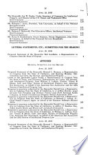 Committee print regarding patent quality improvement : hearing before the Subcommittee on Courts, the Internet, and Intellectual Property of the Committee on the Judiciary, House of Representatives, One Hundred Ninth Congress, first session, April 20 and April 28, 2005.