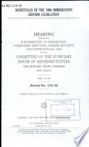 Shortfalls of the 1986 immigration reform legislation : hearing before the Subcommittee on Immigration, Citizenship, Refugees, Border Security, and International Law of the Committee on the Judiciary, House of Representatives, One Hundred Tenth Congress, first session, April 19, 2007.