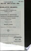 H.R. 822, H.R. 4806 and H.R. 4838 : legislative hearing before the Subcommittee on Forests and Forest Health of the Committee on Resources, U.S. House of Representatives, One Hundred Eighth Congress, second session, Thursday, July 22, 2004.