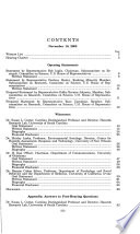 The role of social science research in disaster preparedness and response : hearing before the Subcommittee on Research, Committee on Science, House of Representatives, One Hundred Ninth Congress, first session, November 10, 2005.