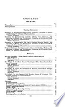 Establishing the Advanced Research Projects Agency-Energy (ARPA-E) : H.R. 364 : hearing before the Subcommittee on Energy and Environment, Committee on Science and Technology, House of Representatives, One Hundred Tenth Congress, first session, April 26, 2007.