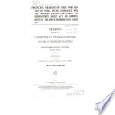 Protecting the rights of those who protect us : public sector compliance with the Uniformed Services Employment and Reemployment Rights Act and improvement of the Servicemembers Civil Relief Act : hearing before the Committee on Veterans' Affairs, House of Representatives, One Hundred Eighth Congress, second session, June 23, 2004.