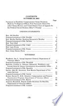 Variances in disability compensation claims decisions made by VA regional offices, post-traumatic stress disorder claims review, and United States Court of Appeals for the Federal Circuit decision Allen v. Principi : hearing before the Committee on Veterans' Affairs, House of Representatives, Subcommittee on Disability Assistance and Memorial Affairs, One Hundred Ninth Congress, first session, October 20, 2005.