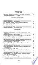 Legislative hearing on H.R. 4791, three draft bills, and a proposed amendment to H.R. 3082 : hearing before the Committee on Veterans' Affairs, House of Representatives, Subcommittee on Economic Opportunity, One Hundred Ninth Congress, second session, April 27, 2006.