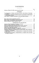 Fourth in a series on health care information technology : hearing before the Subcommittee on Health of the Committee on Ways and Means, U.S. House of Representatives, One Hundred Ninth Congress, second session, April 6, 2006.