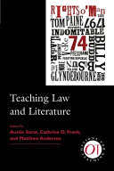 Teaching law and literature /