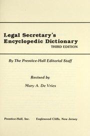 Legal secretary's encyclopedic dictionary /