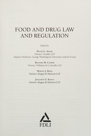 Food and drug law and regulation /