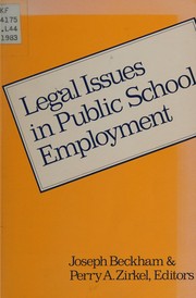 Legal issues in public school employment /