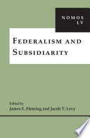 Federalism and subsidiarity /