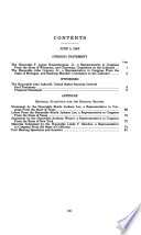 United States Department of Justice : hearing before the Committee on the Judiciary, House of Representatives, One Hundred Eighth Congress, first session, June 5, 2003.