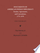 Documents of American Indian diplomacy : treaties, agreements, and conventions, 1775-1979 /