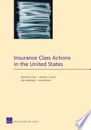 Insurance class actions in the United States /