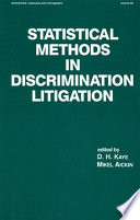 Statistical methods in discrimination litigation /