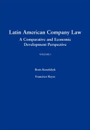 Latin American company law : a comparative and economic development perspective.