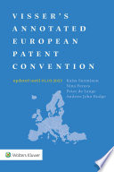 Visser's annotated European Patent Convention