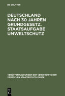 Deutschland nach 30 Jahren Grundgesetz /