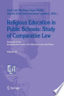 Religious education in public schools : study of comparative law /