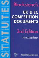 Blackstone's UK & EC competition documents /