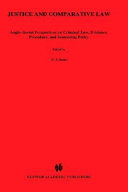 Justice and comparative law : Anglo-Soviet perspectives on criminal law, evidence, procedure, and sentencing policy /