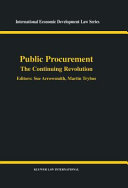 Public procurement : the continuing revolution /