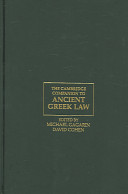 The Cambridge companion to ancient Greek law /