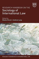 Research handbook on the sociology of international law /