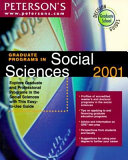 Peterson's graduate programs in social sciences 2001.