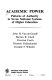 Academic power : patterns of authority in seven national systems of higher education /
