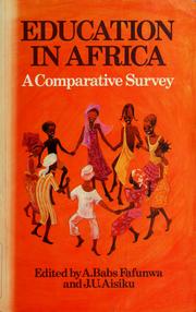 Education in Africa : a comparative study /