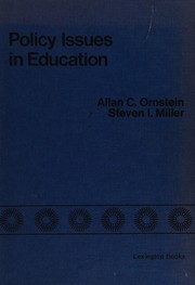 Policy issues in education /