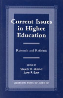 Current issues in higher education : research and reforms /
