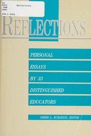 Reflections : personal essays by 33 distinguished educators /