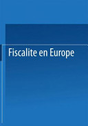 Fiscalite en Europe /