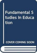 Fundamental studies in educational research /