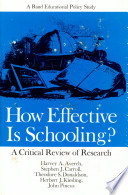 How effective is schooling? : A critical review of research /