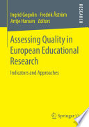 Assessing quality in European educational research : indicators and approaches /