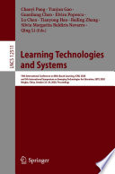 Learning Technologies and Systems : 19th International Conference on Web-Based Learning, ICWL 2020, and 5th International Symposium on Emerging Technologies for Education, SETE 2020, Ningbo, China, October 22-24, 2020, Proceedings /