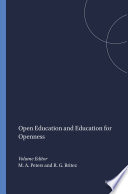 Open education and education for openness /