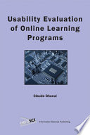 Usability evaluation of online learning programs /